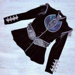 Spirit Halloween Women's Skeleton Royalty Jacket only Gothic Halloween Costume m Silver Size M Photo 0