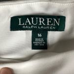 Ralph Lauren Lauren Sheath Dress Womens 16 Navy White Colorblock Ruched Pullover Photo 2