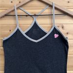 Old Navy Y2K Size XSmall Longline Tunic Racerback Embroidered Heart Tank Top Photo 5