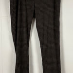 J. McLaughlin  Houndstooth Becca Slim Fit Legging Stretch Brown Black Pants 8 Photo 0