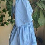 SHY VELVET Blue Open Side and Back Mini Dress | small Photo 2