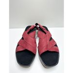 Munro Sandals Size 8 Red Slingback Open Toe Micah Comfort Shoes Photo 4