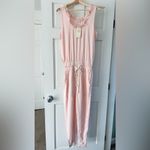 Ramy Brook NEW! Powder Pink Ray Jumpsuit Fringe Neckline Ankle Cuffs Size XS Photo 5