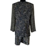 Vintage 80’s Platinum by Dorothy Schoelen 2PC Skirt Suit Brown Size 8 Photo 14