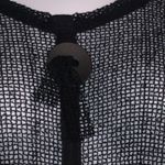 Noelle black mesh swim coverup Black Size undefined Photo 2