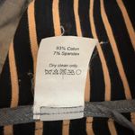 J.Crew Striped Cotton Sweatshirt Blazer Jacket Women's Medium Black Tan Preppy Photo 14