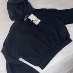 ZARA Satin Crop Hoodie Photo 0