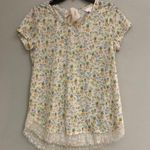 LC Lauren Conrad  women’s pineapple print lace top size M Photo 0