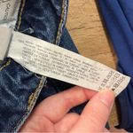 ZARA  High-Rise Straight Leg Dark Wash Raw Hem Jeans Women’s Size 4 100% Cotton Photo 8