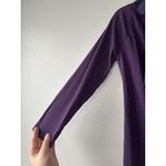 Velvet Tees Velvet‎ Purple Y2K Flutter Faux Wrap Long Sleeve Silk Cotton Shirt Size Medium Photo 1
