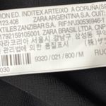 ZARA Floral Lace Pleated Blouse Black Size Medium Photo 9