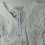 Carole White Pinstripe Women's Vest Size XL Photo 9