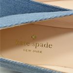 Kate Spade  Womens Flats Size 9.5 Blue Denim Silver Metallic Quiet Luxury Shoes Photo 7