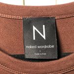 Naked Wardrobe Sleeveless Brown  Smooth Maxi Dress Size L Photo 3