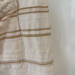 Sézane Sezane Diane Dress Beige Gold Cream Striped Mini Dress Size Medium Quiet Luxury Photo 6