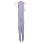 Naked Wardrobe NWOT Naked Wardrobe Jumpsuit Sleeveless Ribbed Lilac Size L Minimalist Bodycon Photo 4