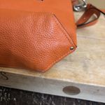 Coach Abby Duffle Tangerine Pebbled Leather Convertible Shoulder Bag Purse Tote Photo 8