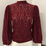Free People Red Sweet Talker Top Size M B-10 Photo 3