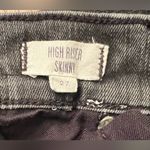 Madewell Women's High Riser Ripped Skinny Jeans in Black Sea Raw Hem Size 27 Photo 13