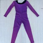 Nobody by Elisabetta Rogiani 80s VTG vintage fitted boat neck jumpsuit size XS Purple Photo 5