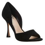 Vince Camuto  Aliandry Black Suede Pumps Size 5.5 Slip On Heels Photo 0