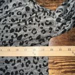 Rails  Top Women's Small Gray Sami Charcoal Leopard Linen Blend‎ Knit Blouse Photo 9