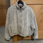 Me Jane Cinch Waist Zip-up Sherpa Jacket Photo 0