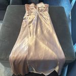 Women Full Length Prom Party Dress CrissCross Straps Leg Slit Size 8 *READ FLAWS Photo 12