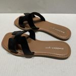 Steve Madden  Madden Girl Shoes Womens Size 6M Black Slide Sandals Slip On Flat Photo 4