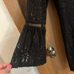 Xhilaration Goth Boho Style Midi Lace Dress with Bell Sleeves Medium Photo 2