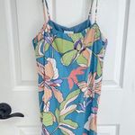 Skylar + Madison  Amy Blue Floral Print Spaghetti Strap Dress Women’s Size S Photo 1