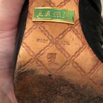 L.A.M.B. black leather sandals open toe made in Brazil Photo 7