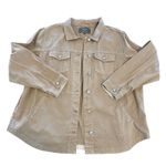 Torrid Denim Jacket Shacket Camel Tan Button Front Pockets 100% Cotton Size 2/2X Photo 9