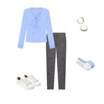  Ann Taylor Loft Womens Marisa Pants Gray Stretch Blend Trouser 8P Photo 3