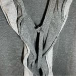 Daisy Fuentes  Grey Knit Ruffle Accent Cardigan size L Photo 6