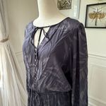 Z Supply  Camila Mini Dress Shadow Grey Floral L Photo 7