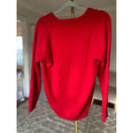 Alan Paine Red Cashmere Sweater V Neck Quiet Luxury Holiday Festive Christmas M Size M Photo 2