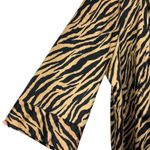 Vtg Ecologie Womens Animal Print Trench Coat sz 3x Jacket Swing Style Mob Wife Tan Photo 3