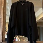 a.n.a Sweater Black Knit Flowy Cardigan Waterfall Lightweight Women Medium  Comfy Photo 5
