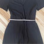 EXPRESS Black Romper Jumper With Side Tie And Button Back Size Extra Small Photo 9