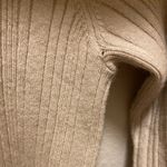 House of Harlow 1960 Beige Ribbed Cropped Long Sleeve Sweater Size L Photo 8