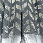 Reiss  Size 10 Dress Black Silk‎ Sheath Beaded Geometric Short Sleeve Cocktail Photo 3