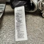 ALDO  Faux Croc Print Shoulder Bag Handbag Purse Zippers Silver Y2K Photo 8