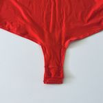 SKIMS  Poppy Red Orange Long Sleeve Scoop Neck Bodysuit - 2X Photo 5