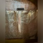 Free People Cotton Cropped Plaid Coral Light Pink Peach Button Down Photo 2