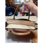 Reed Tote/Shoulder Color Block Faux Leather with small Organizer Bag Black Photo 6