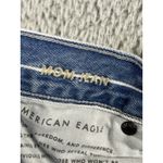 American Eagle  Mom Jeans Women 4 High Rise Striped Blue Denim Pants‎ Photo 7
