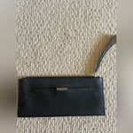 Henri Bendel  West 57th Black Leather Zip Wristlet Gold Hardware Photo 1