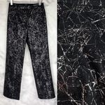 BCBGMAXAZRIA Vintage Wool Tinsel Straight Leg Trouser Pants Black Glam 90s 2 Photo 1