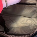 Le Miel NWT  Black Vegan Black Zipper Purse with Faux Bamboo Handle Photo 5